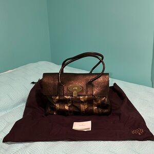 Mulberry limited edition bayswater in metallic brown multi